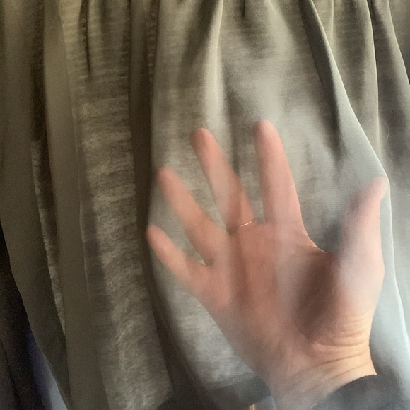 Styling Black & White Striped Three Quarter Length Sleeve Top-Sheer Back- Size M - Picture 6 of 8